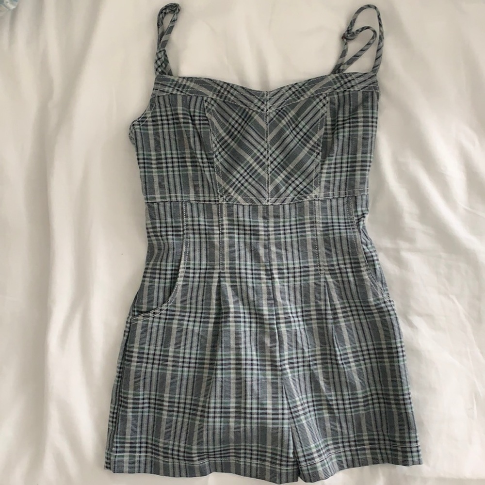 Plaid Urban Outfitters Small Romper